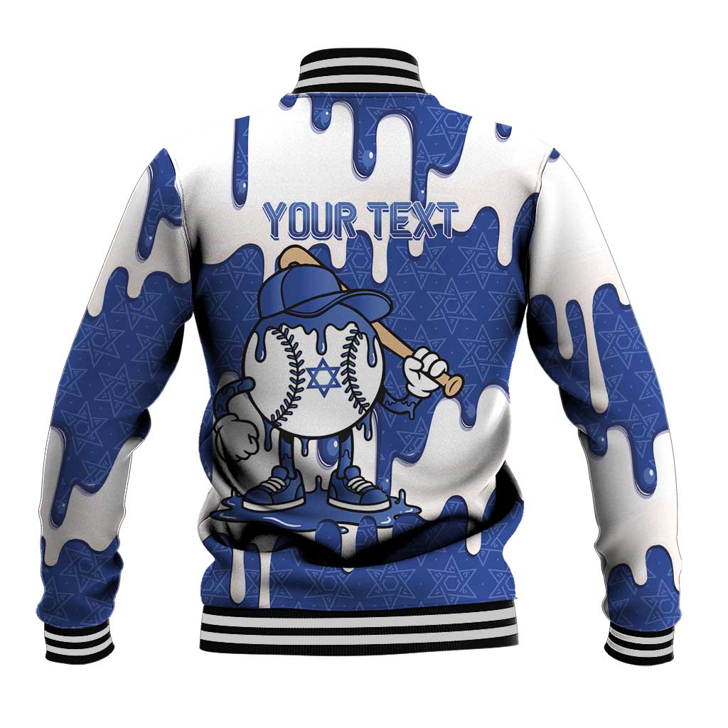 Israel 2026 Baseball Personalised Baseball Jacket Star of David Pattern Drip Style