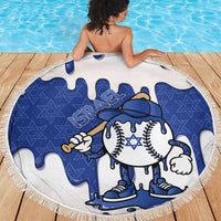 Israel 2026 Baseball Beach Blanket Star of David Pattern Drip Style