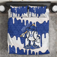 Israel 2026 Baseball Bedding Set Star of David Pattern Drip Style