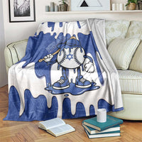 Israel 2026 Baseball Blanket Star of David Pattern Drip Style