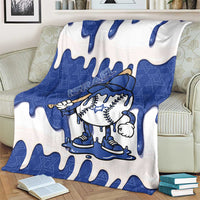 Israel 2026 Baseball Blanket Star of David Pattern Drip Style
