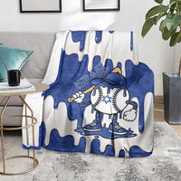 Israel 2026 Baseball Blanket Star of David Pattern Drip Style