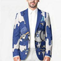 Israel 2026 Baseball Personalised Blazer Star of David Pattern Drip Style