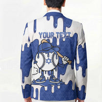 Israel 2026 Baseball Personalised Blazer Star of David Pattern Drip Style