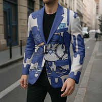 Israel 2026 Baseball Personalised Blazer Star of David Pattern Drip Style