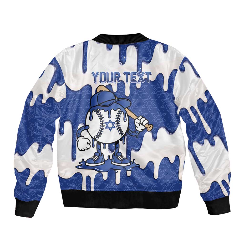 Israel 2026 Baseball Personalised Bomber Jacket Star of David Pattern Drip Style