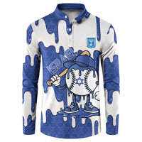 Israel 2026 Baseball Personalised Button Sweatshirt Star of David Pattern Drip Style