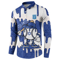 Israel 2026 Baseball Personalised Button Sweatshirt Star of David Pattern Drip Style