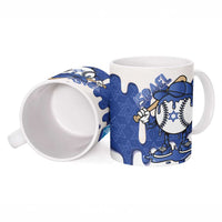 Israel 2026 Baseball Personalised Ceramic Mug Star of David Pattern Drip Style