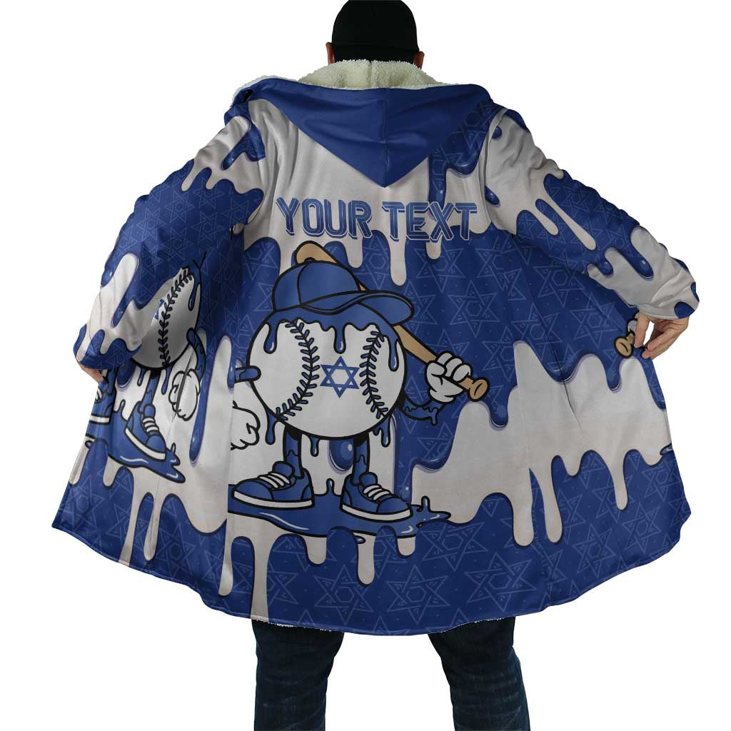 Israel 2026 Baseball Personalised Cloak Star of David Pattern Drip Style