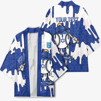 Israel 2026 Baseball Personalised Kimono Star of David Pattern Drip Style