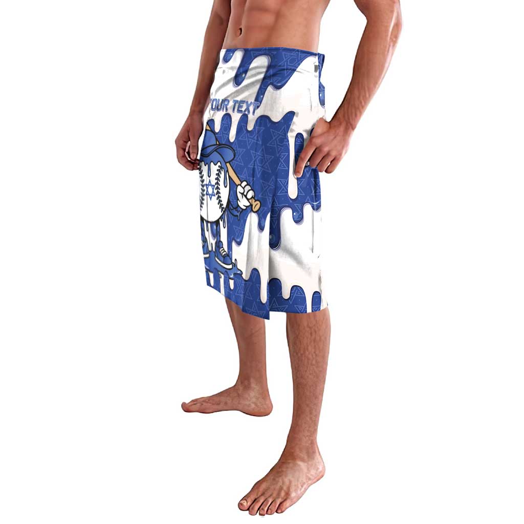 Israel 2026 Baseball Personalised Lavalava Star of David Pattern Drip Style