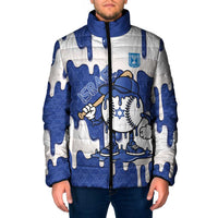 Israel 2026 Baseball Personalised Padded Jacket Star of David Pattern Drip Style