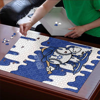 Israel 2026 Baseball Puzzle Star of David Pattern Drip Style