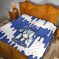 Israel 2026 Baseball Quilt Star of David Pattern Drip Style