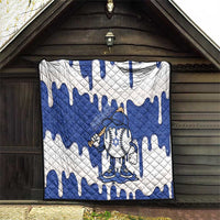 Israel 2026 Baseball Quilt Star of David Pattern Drip Style