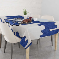 Israel 2026 Baseball Tablecloth Star of David Pattern Drip Style