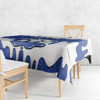 Israel 2026 Baseball Tablecloth Star of David Pattern Drip Style