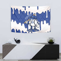 Israel 2026 Baseball Tapestry Star of David Pattern Drip Style