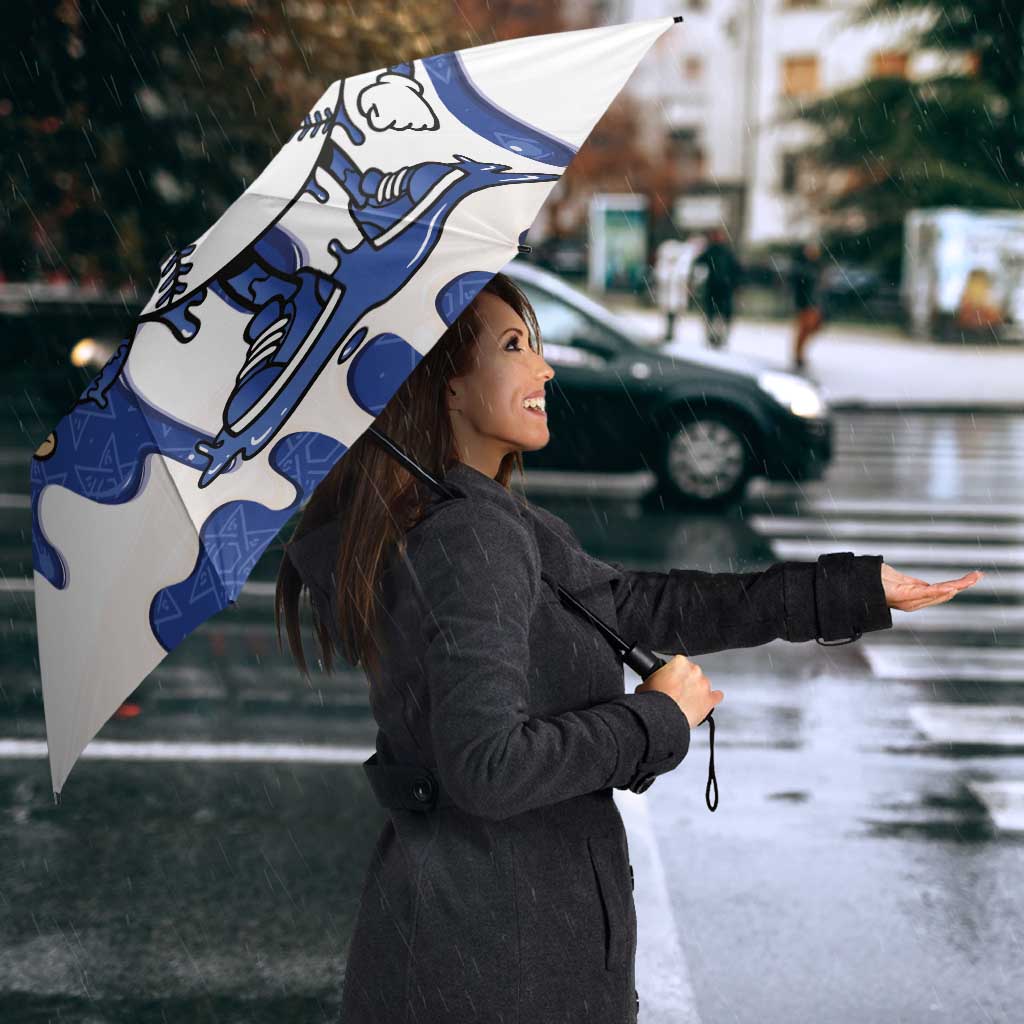 Israel 2026 Baseball Umbrella Star of David Pattern Drip Style