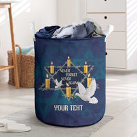 Personalised Israel Holocaust Remembrance Day Laundry Basket Yom HaShoah Never Forget Never Again