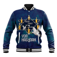 Personalised Israel Holocaust Remembrance Day Baseball Jacket Yom HaShoah Never Forget Never Again