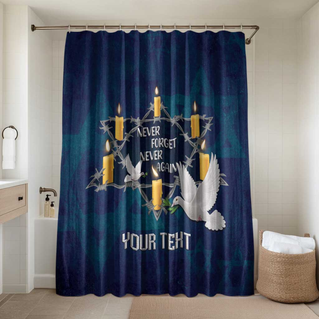 Personalised Israel Holocaust Remembrance Day Bathroom Set Yom HaShoah Never Forget Never Again