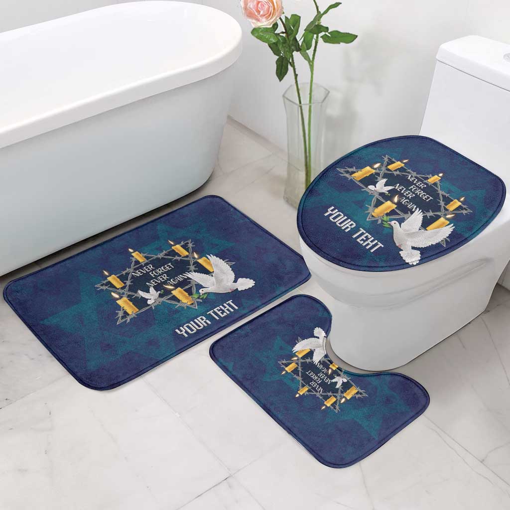 Personalised Israel Holocaust Remembrance Day Bathroom Set Yom HaShoah Never Forget Never Again