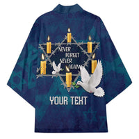 Personalised Israel Holocaust Remembrance Day Kimono Yom HaShoah Never Forget Never Again