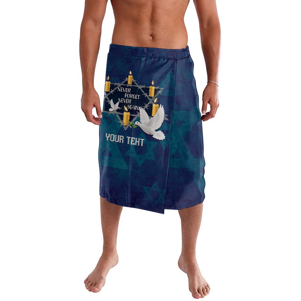 Personalised Israel Holocaust Remembrance Day Lavalava Yom HaShoah Never Forget Never Again