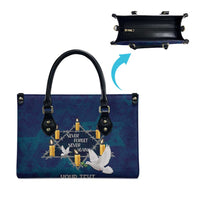 Personalised Israel Holocaust Remembrance Day Leather Bag Yom HaShoah Never Forget Never Again
