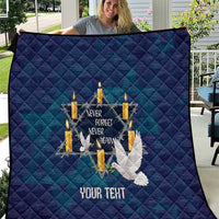Personalised Israel Holocaust Remembrance Day Quilt Yom HaShoah Never Forget Never Again