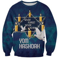 Personalised Israel Holocaust Remembrance Day Sweatshirt Yom HaShoah Never Forget Never Again