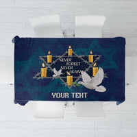 Personalised Israel Holocaust Remembrance Day Tablecloth Yom HaShoah Never Forget Never Again