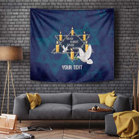 Personalised Israel Holocaust Remembrance Day Tapestry Yom HaShoah Never Forget Never Again