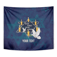 Personalised Israel Holocaust Remembrance Day Tapestry Yom HaShoah Never Forget Never Again