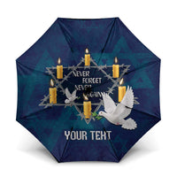 Personalised Israel Holocaust Remembrance Day Umbrella Yom HaShoah Never Forget Never Again