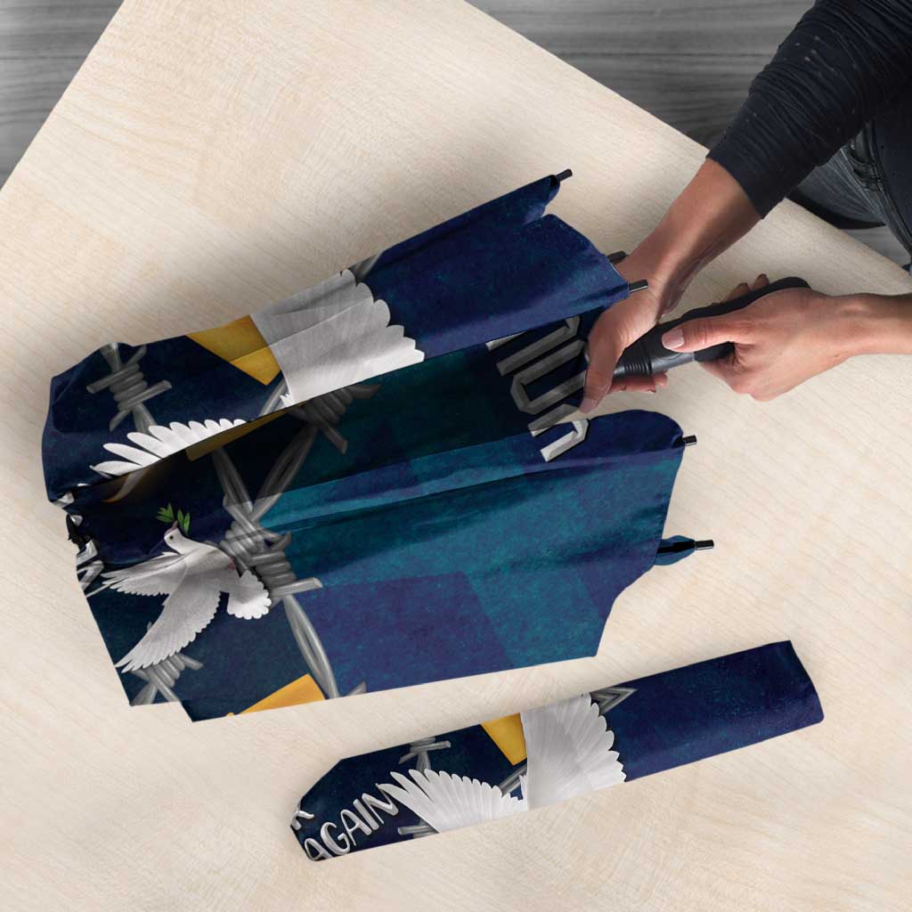 Personalised Israel Holocaust Remembrance Day Umbrella Yom HaShoah Never Forget Never Again