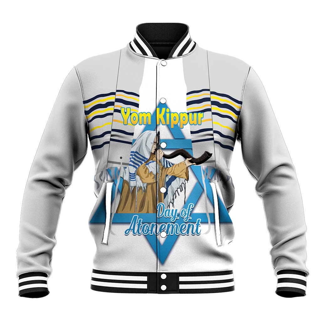 Personalised Yom Kippur Israel Baseball Jacket Day of Atonement Jewish Tallit