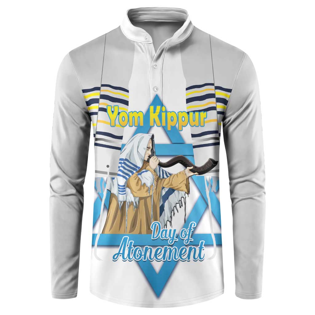 Personalised Yom Kippur Israel Button Sweatshirt Day of Atonement Jewish Tallit