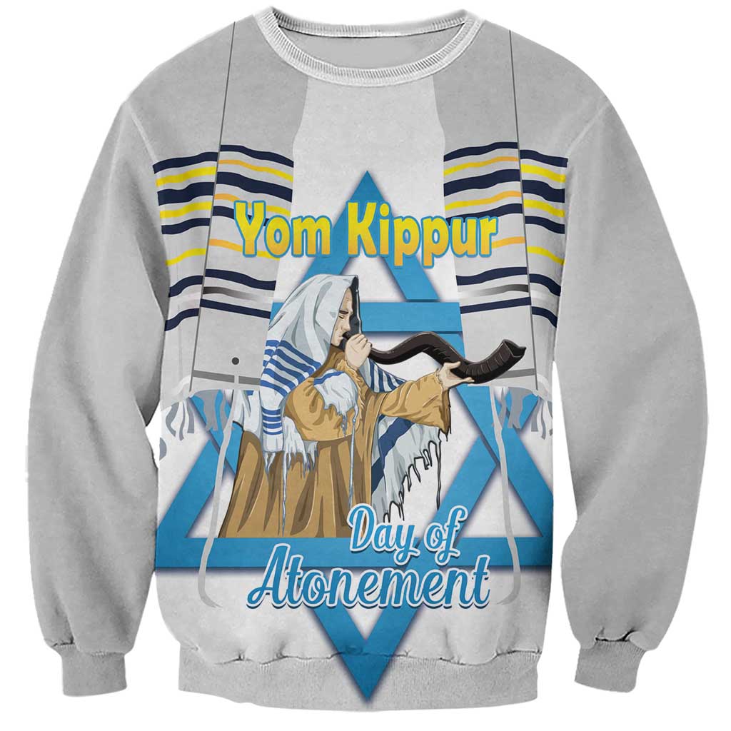 Personalised Yom Kippur Israel Sweatshirt Day of Atonement Jewish Tallit