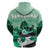 2024 Kentucky Horse Racing Zip Hoodie Derby Mint Julep Girl - Green Pastel - Wonder Print Shop