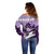 2024 Kentucky Horse Racing Off Shoulder Sweater Derby Mint Julep Girl - Purple Pastel - Wonder Print Shop