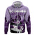 2024 Kentucky Horse Racing Zip Hoodie Derby Mint Julep Girl - Purple Pastel - Wonder Print Shop