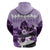 2024 Kentucky Horse Racing Zip Hoodie Derby Mint Julep Girl - Purple Pastel - Wonder Print Shop