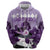 2024 Kentucky Horse Racing Zip Hoodie Derby Mint Julep Girl - Purple Pastel - Wonder Print Shop