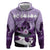 2024 Kentucky Horse Racing Zip Hoodie Derby Mint Julep Girl - Purple Pastel - Wonder Print Shop