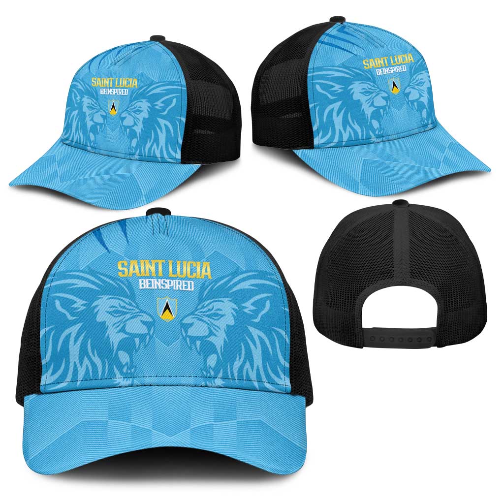 Saint Lucia Cricket Baseball Net Cap Go Champions Beinspired - Wonder Print Shop