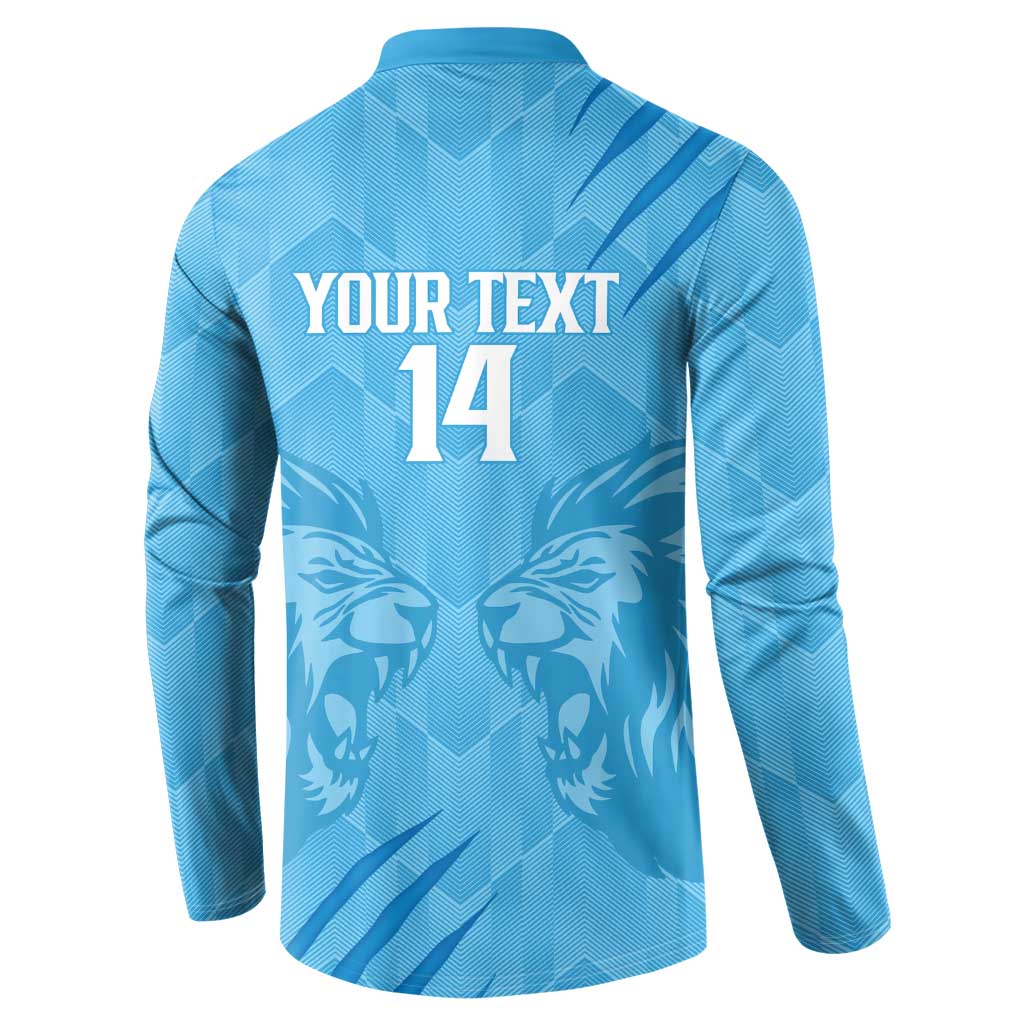 Custom Saint Lucia Cricket Button Sweatshirt Go Champions Beinspired