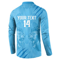 Custom Saint Lucia Cricket Button Sweatshirt Go Champions Beinspired